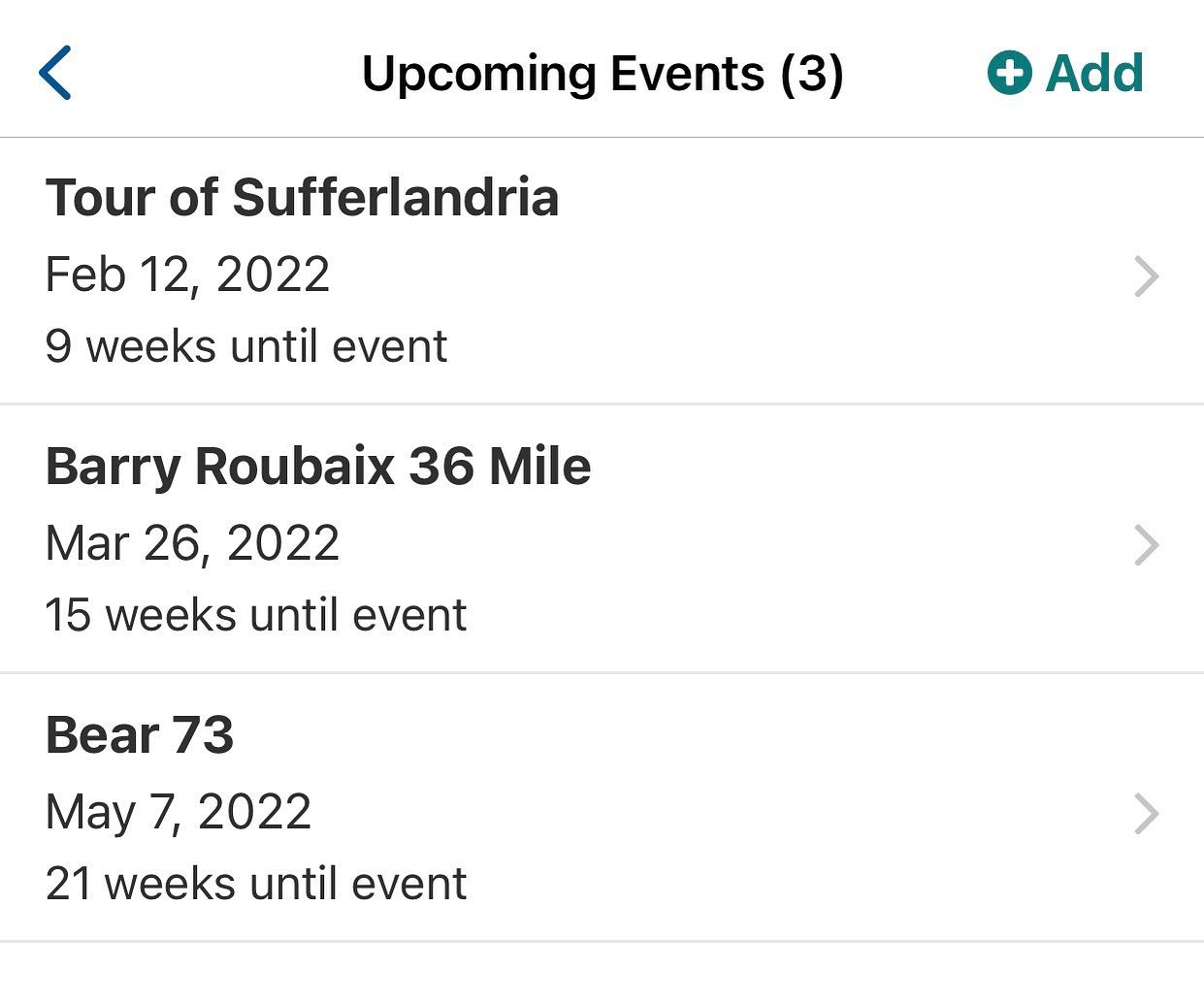 Goals for 2022. After being asked about them, I finally committed to some. More on the blog. Link in bio. #rideyourbike #crossiscoming #indoorcycling #gravelcycling #barryroubaix #tourofsufferlandria #thebear100